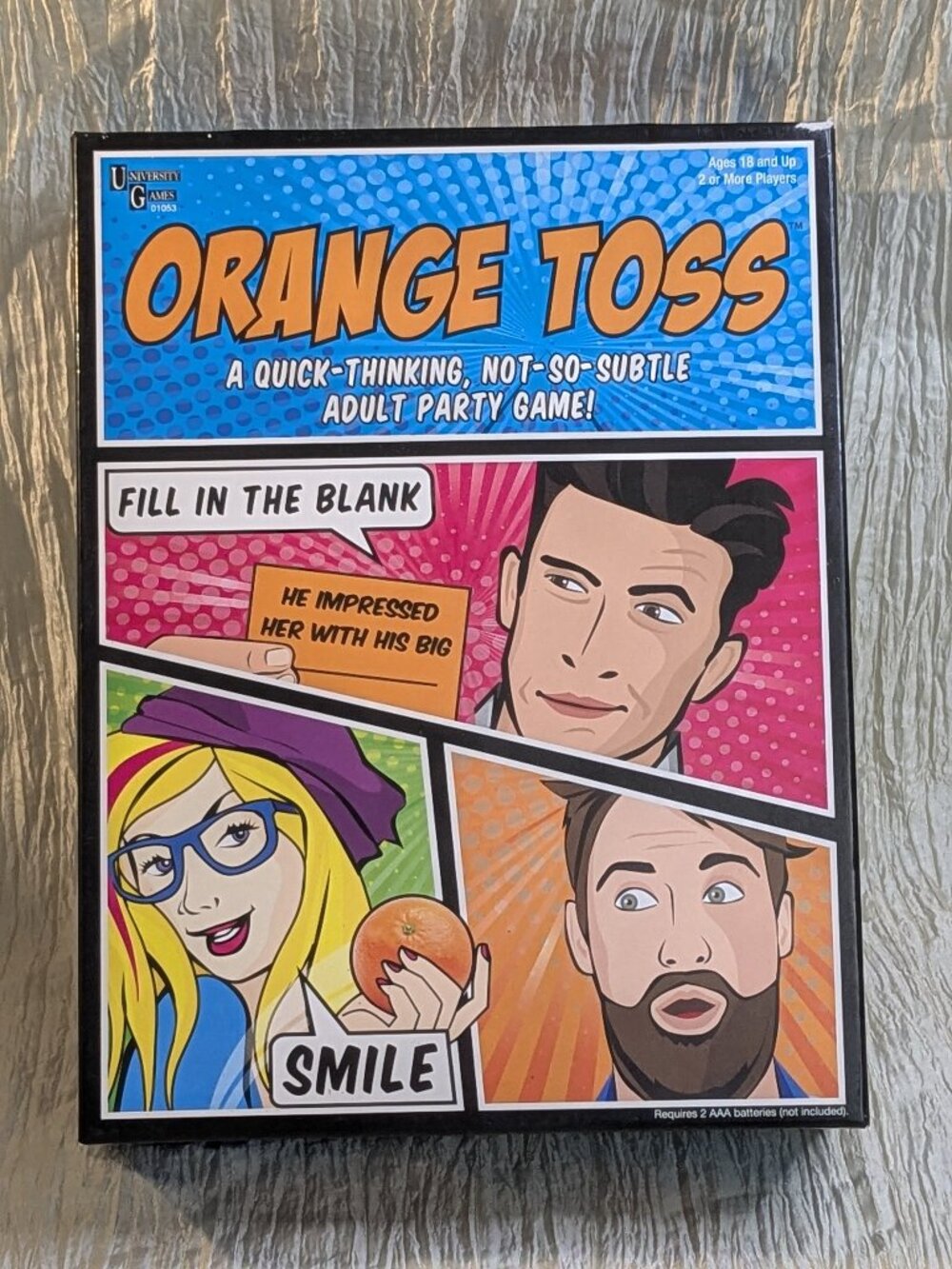 Orange Toss Game: A Quick-Thinking, Not-So-Subtle Adult Party Game, 2016